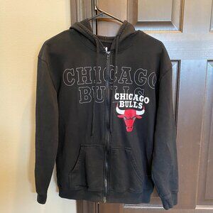 NBA Chicago Bulls Full Zip Hooded Sweatshirt Size XS